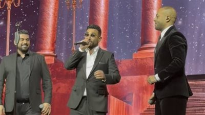 مفاجأة استثنائية، تريو أحمد سعد وتامر عاشور وآدم يشعل حفل 
