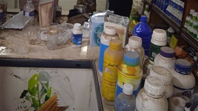 التحفظ علي 300 عبوة مبيدات زراعية في حملة بالفيوم