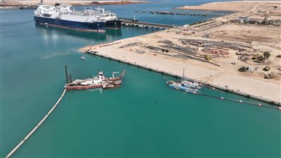 شاهد أحدث تصوير جوي لمشروع استكمال وتطوير ميناء السخنة
