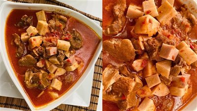 طريقة عمل القلقاس بالصلصة بمذاق مميز ومختلف 