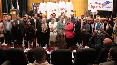 نقابة الصحفيين توزع تأشيرات العمرة بحضور شخصيات إعلامية ودينية ( صور)