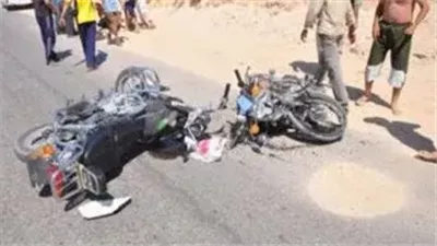 تصادم دراجتين ناريتين يودي بحياة شخصين ويصيب ثلاثة آخرين في المنوفية