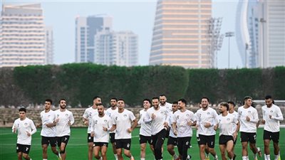 منتخب مصر المشارك في كأس العرب يختتم استعداداته لمواجهة الكويت (صور)