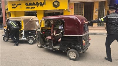 حملات لضبط سائقي التكاتك المخالفين بالزقازيق في الشرقية 