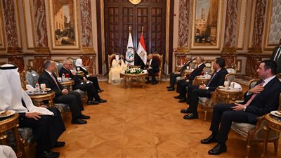 استقبال رئيس البرلمان العربي في مجلس الشيوخ 