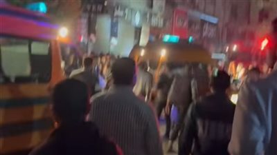 ارتفاع عدد ضحايا حريق سوق الخواجات بالمنصورة إلى 5 وفيات و14 مصابا (صور)