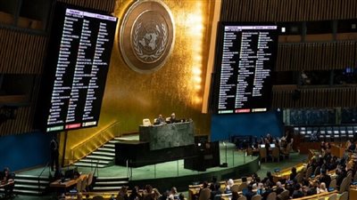 انتصار لمصر، الجمعية العامة للأمم المتحدة تعتمد قرارا يدعو إسرائيل إلى الانسحاب من الجولان السورية 