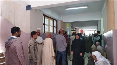 إقبال كثيف على انتخابات النواب بلجنة الحميدات في قنا