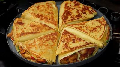 طريقة عمل كريب الشاورما فى خطوات سريعة 