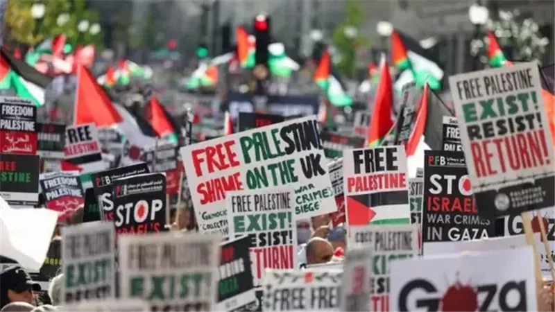 مظاهرات داعمة لفلسطين