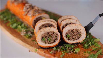  زي المطاعم، طريقة عمل رولات الدجاج المحشية