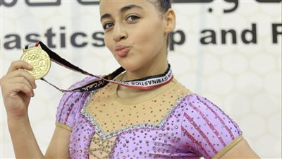 لارا أبوسريع تحصد الميدالية الذهبية في كأس مصر للجمباز
