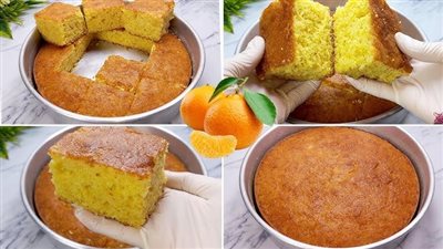 طريقة عمل كيكة اليوسفي في خطوات بسيطة 