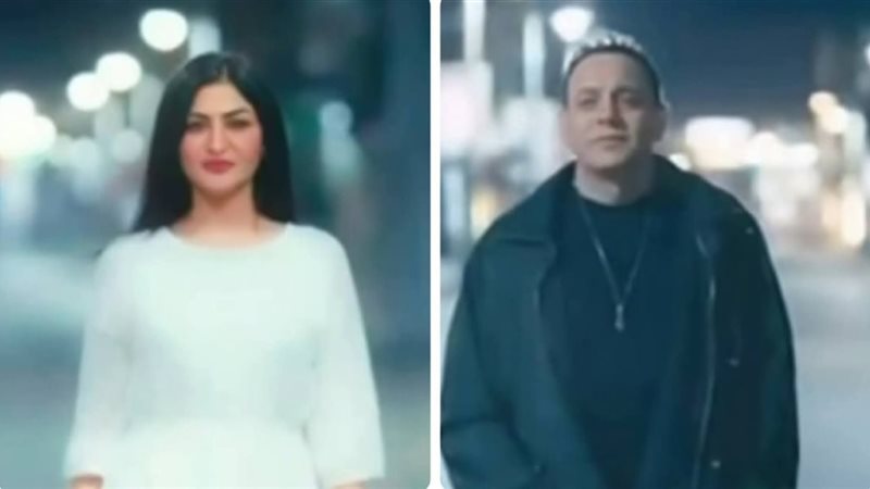 مصطفى قمر وزوجته،