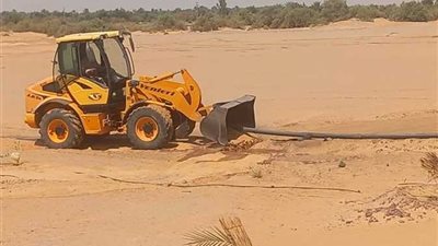 تحرير محاضر ضد المعتدين على أراضي الدولة في الوادي الجديد 