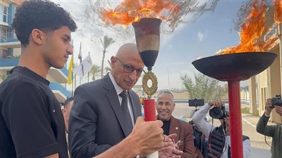 مجاور يطلق شعلة تصفيات أولمبياد المحافظات الحدودية في نسختها السادسة