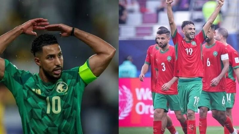 المغرب ضد السعودية،