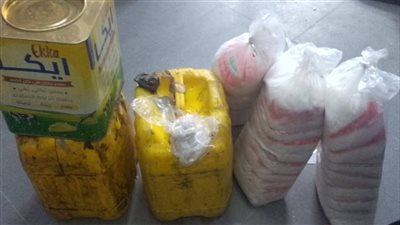 ضبط سلع مجهولة المصدر خلال حملات تموينية بإمبابة