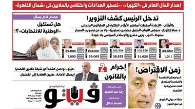 فيتو تكشف في عددها الجديد، إهدار المال العام واختلاس بالملايين في 