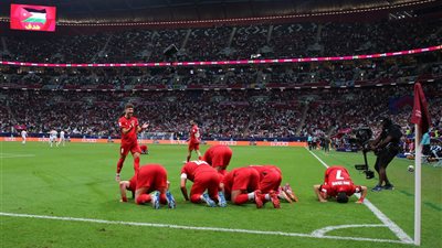 الأردن يتقدم على منتخب مصر بثنائية في الشوط الأول بكأس العرب