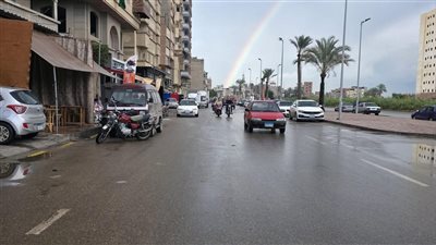 أمطار متواصلة تجتاح دمياط مع بدء تأثير 