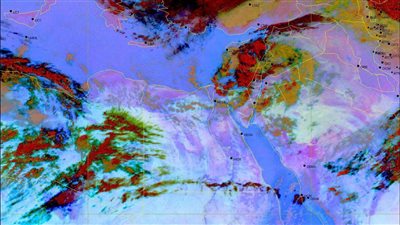 الأرصاد الجوية: تمركز المنخفض الجوي شرق البلاد وتجدد السحب الرعدية الممطرة