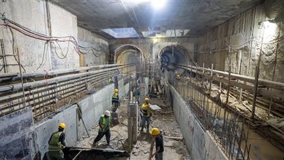 النقل تكشف تطور الأعمال بمشروع مترو الخط الرابع 