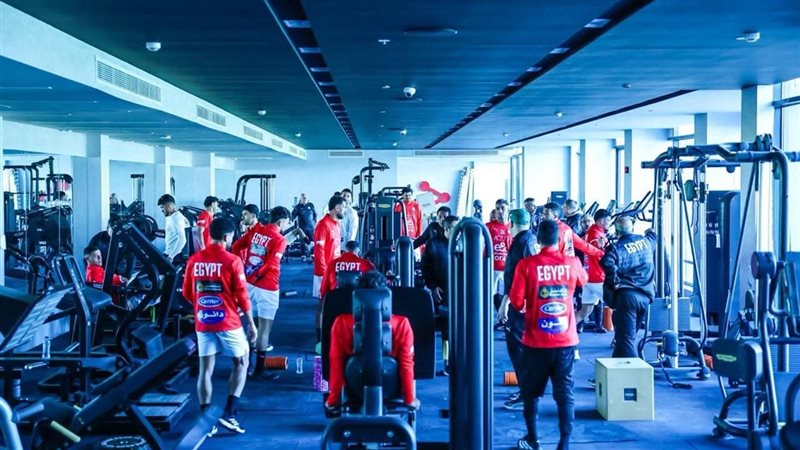 منتخب مصر يؤدي تدريبا