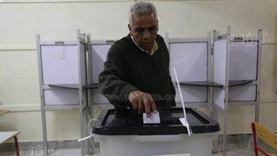 تواصل إقبال الناخبين بلجنة مدرسة عامر عبد المقصود بالدقي خلال الساعات الأخيرة (صور)