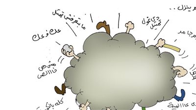 كاريكاتير فيتو ... فيلم الست قبل العرض وبعده