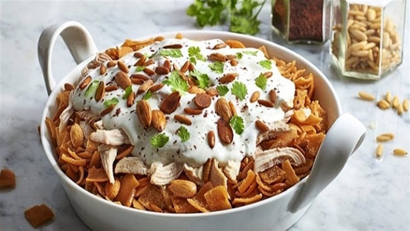 فتة شاورما الفراخ