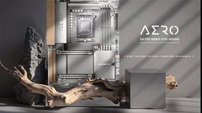 مواصفات اللوحة الأم جيجابايت الخشبية X870E AERO X3D بعد إطلاقها رسميا