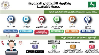 الشكاوى الحكومية الموحدة بالشرقية تستجيب لـ 2610 شكوى 