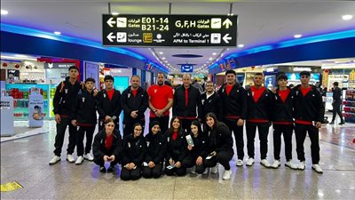 الفوج الثاني من بعثة مصر يطير إلى أنجولا للمشاركة في دورة الألعاب الأفريقية