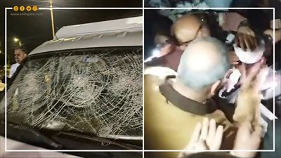 إصابة 5 أشخاص وتهشم سيارة دعاية لأحد المرشحين في الجمالية بالدقهلية 