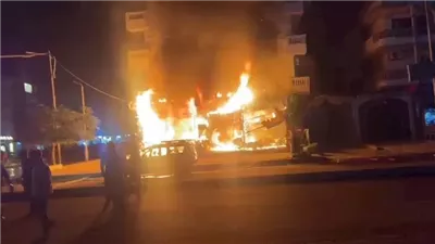 السيطرة على حريق بمقهى في مدينة السلام بالسويس