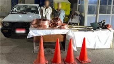  عاطل وسائق وراء سرقة كابلات الاتصالات بالمعصرة في حلوان