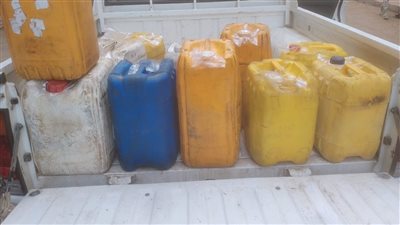 ضبط دقيق بلدي مهرب وزيوت مطاعم مجهولة المصدر في حملة تموينية بالفيوم 