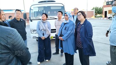 وفد صيني يزور صومعة الخارجة بالوادي الجديد