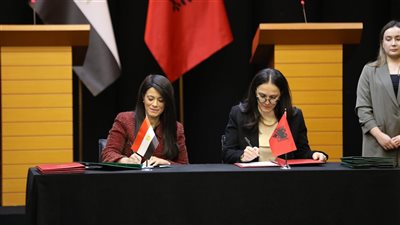 «المشاط» توقع مذكرتي تفاهم مع ألبانيا لتبادل الخبرات بين البلدين