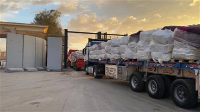 الهلال الأحمر المصري: إرسال 79 ألف بطانية و4600 خيمة لأهالي غزة 