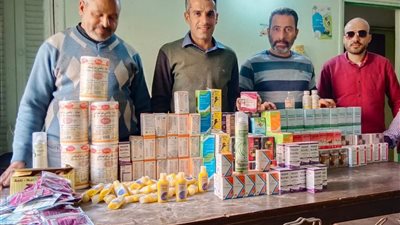 ضبط أدوية بيطرية ولقاحات غير صالحة في حملة تفتيشية بالبحيرة