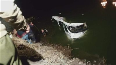 حادث مروع بقنا، انقلاب ميكروباص في ترعة الجبلاو وإصابات بين الركاب