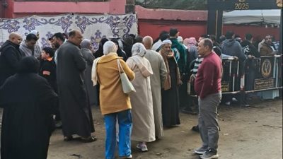 ساعة أولى تصويت، إقبال متوسط على لجنة مدرسة طنان بجولة إعادة الانتخابات بالقليوبية (صور)