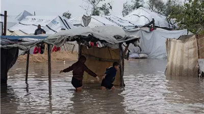 وفاة 17 فلسطينيًا بينهم 4 أطفال بسبب البرد القارس في قطاع غزة