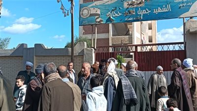 كبار السن يتصدرون المشهد في لجنة مدرسة الشهيد جميل حجازي بالدقهلية (صور)