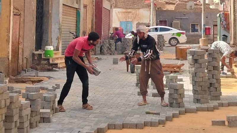 رفع كفاءة الطرق بالوادي