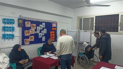رئيس لجنة بالمطرية يساعد سيدة من ذوي الهمم للإدلاء بصوته في انتخابات النواب 2025