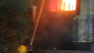 حريق يلتهم ناديا صحيا للمساج في المعادي (صور)