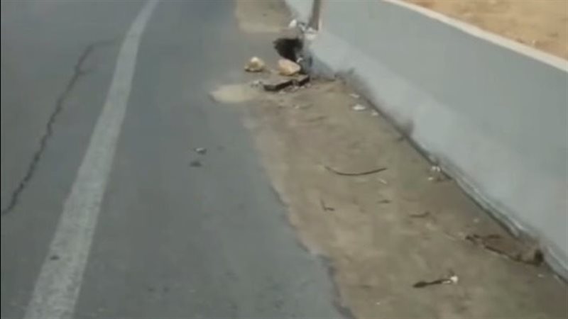 هبوط أرضي بطريق السويس